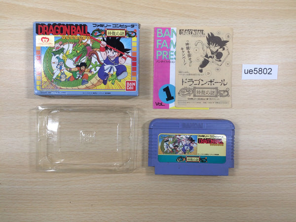 ue5802 Dragon Ball Shenron no Nazo BOXED NES Famicom Japan