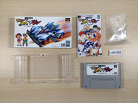 ue4385 Mini Yonku Shining Scorpion Let's & Go!! BOXED SNES Super Famicom Japan