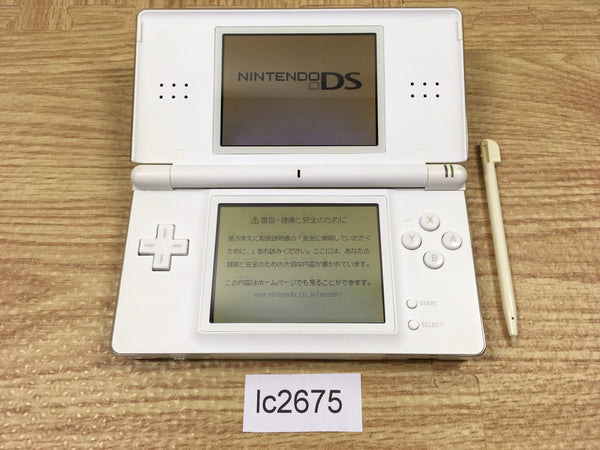 lc2675 Plz Read Item Condi Nintendo DS Lite Crystal White Console Japan