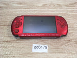 gd6179 Plz Read Item Condi PSP-3000 RADIANT RED SONY PSP Console Japan