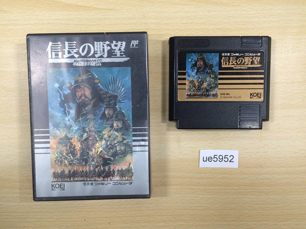 ue5952 Nobunaga's Ambition Nobunaga no Yabo BOXED NES Famicom Japan