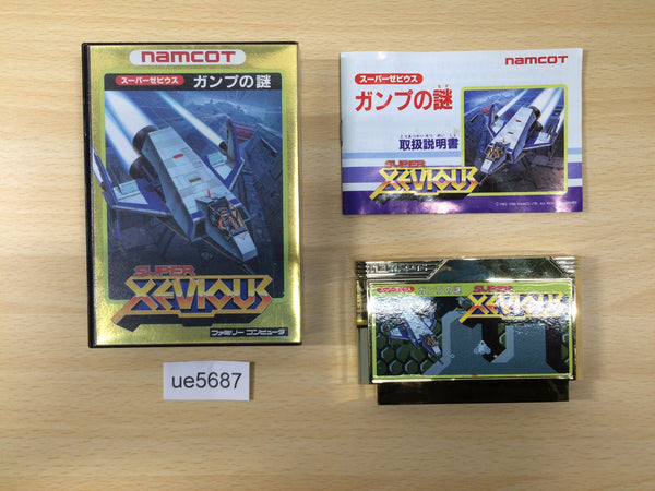 ue5687 Super Xevious Gump No Nazo BOXED NES Famicom Japan