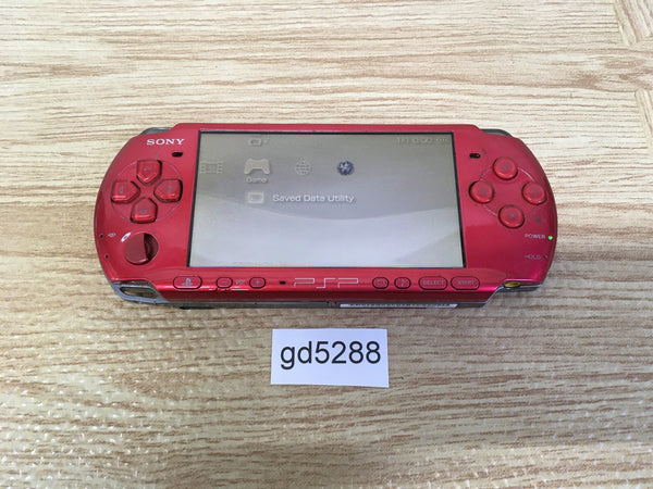 gd5288 Plz Read Item Condi PSP-3000 RADIANT RED SONY PSP Console Japan