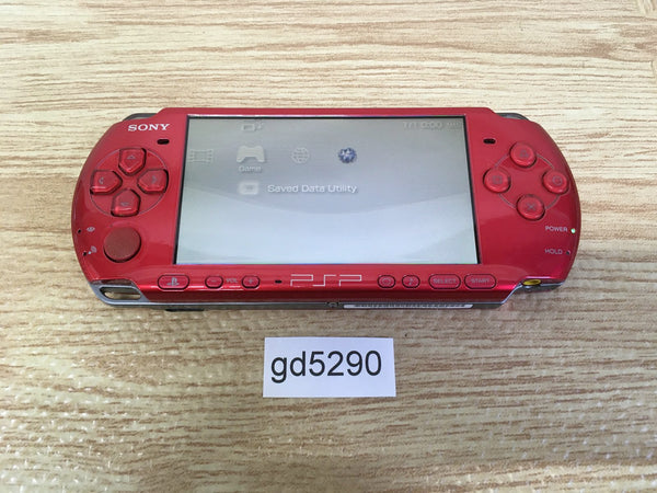 gd5290 Plz Read Item Condi PSP-3000 RADIANT RED SONY PSP Console Japan