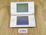 kh3893 Plz Read Item Condi Nintendo DS Lite Crystal White Console Japan