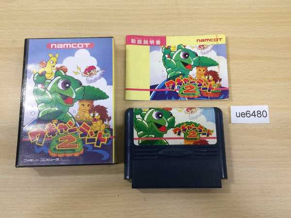 ue6480 Wagan Land 2 BOXED NES Famicom Japan