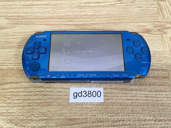 gd3800 Plz Read Item Condi PSP-3000 VIBRANT BLUE SONY PSP Console Japan