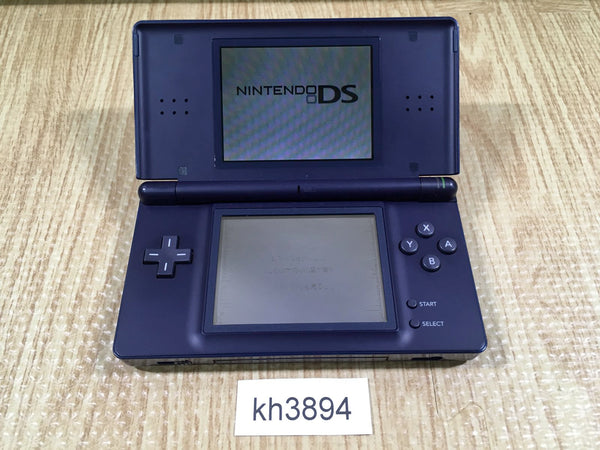 kh3894 Plz Read Item Condi Nintendo DS Lite Enamel Navy Console Japan