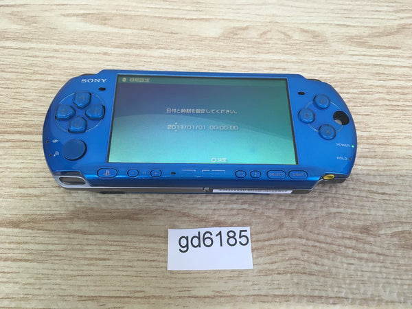 gd6185 Plz Read Item Condi PSP-3000 VIBRANT BLUE SONY PSP Console Japan