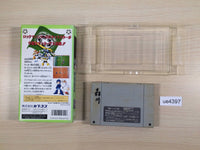 ue4397 Rockman's Soccer MegaMan Rockman BOXED SNES Super Famicom Japan