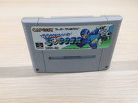 ue4397 Rockman's Soccer MegaMan Rockman BOXED SNES Super Famicom Japan