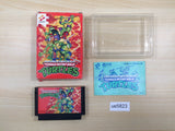 ue5823 Teenage Mutant Ninja Turtles TMNT BOXED NES Famicom Japan