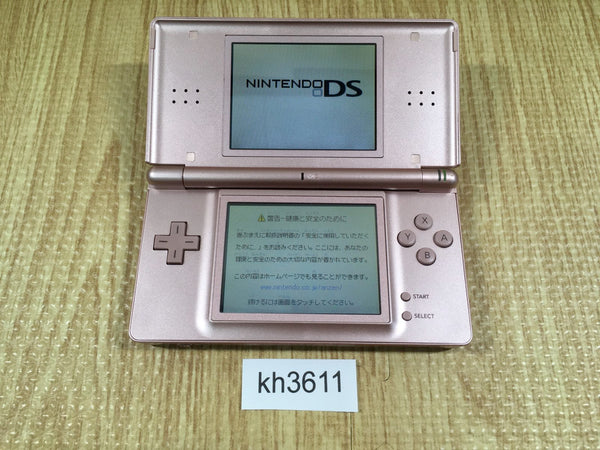 kh3611 Plz Read Item Condi Nintendo DS Lite Metallic Rose Console Japan