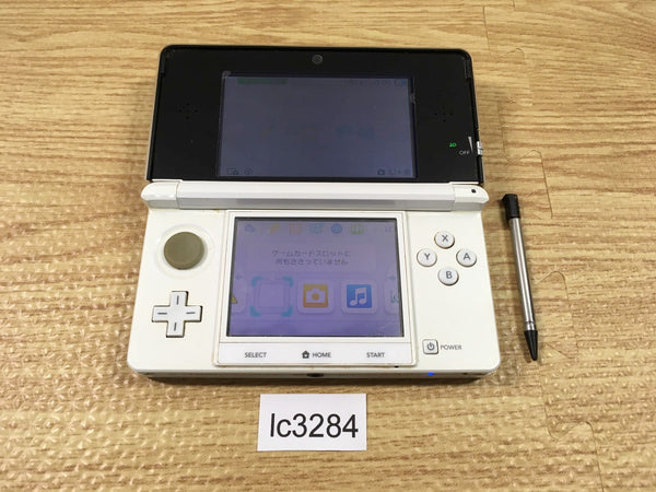 lc3284 No Battery Nintendo 3DS Pure White Console Japan