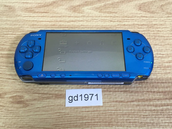 gd1971 Plz Read Item Condi PSP-3000 VIBRANT BLUE SONY PSP Console Japan
