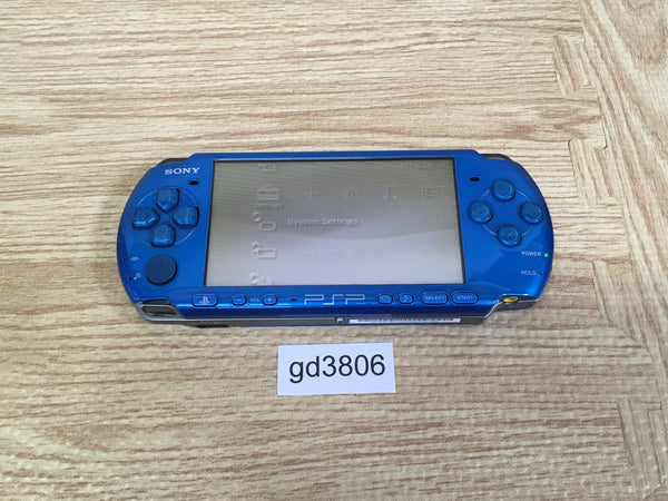 gd3806 Plz Read Item Condi PSP-3000 VIBRANT BLUE SONY PSP Console Japan