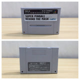 ue6383 Super Pinball Behind The Mask BOXED SNES Super Famicom Japan