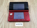 kh5378 No Battery Nintendo 3DS Flare Red Console Japan