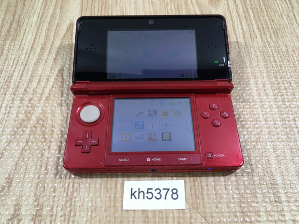 kh5378 No Battery Nintendo 3DS Flare Red Console Japan