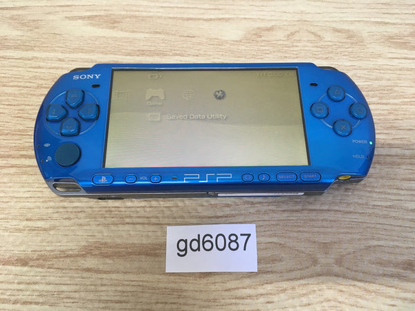 gd6087 Plz Read Item Condi PSP-3000 VIBRANT BLUE SONY PSP Console Japan