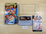 ue6620 Street Fighter II 2 BOXED SNES Super Famicom Japan