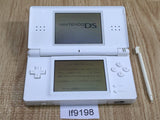 lf9198 Plz Read Item Condi Nintendo DS Lite Crystal White Console Japan