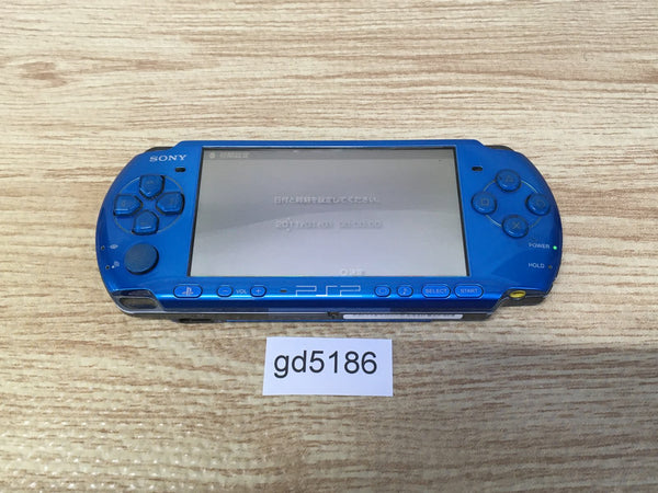 gd5186 Plz Read Item Condi PSP-3000 VIBRANT BLUE SONY PSP Console Japan