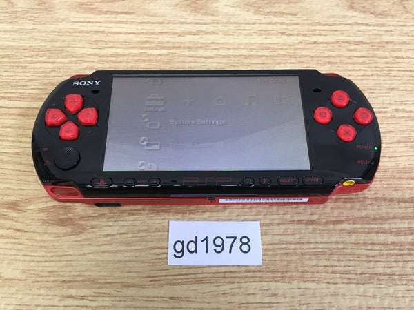 gd1978 Plz Read Item Condi PSP-3000 BLACK & RED SONY PSP Console 