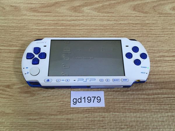 gd1979 Plz Read Item Condi PSP-3000 WHITE & BLUE SONY PSP Console Japan
