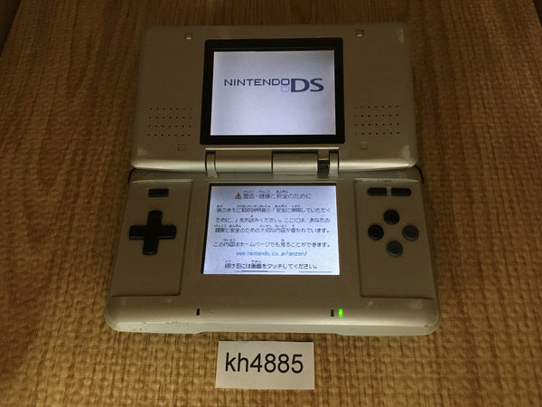 kh4885 Plz Read Item Condi Nintendo DS Platinum Silver Console Japan