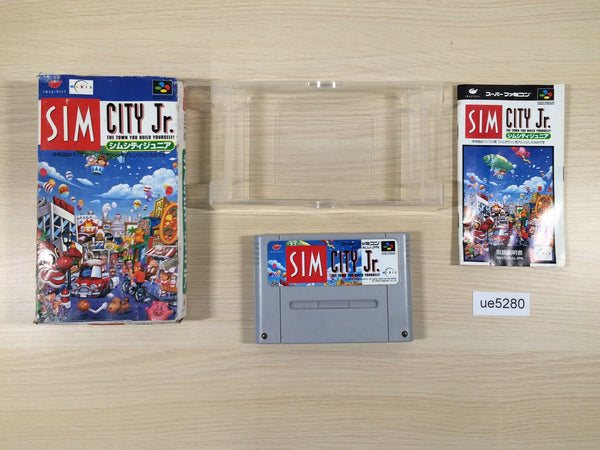 ue5280 SimCity Jr. SimTown BOXED SNES Super Famicom Japan