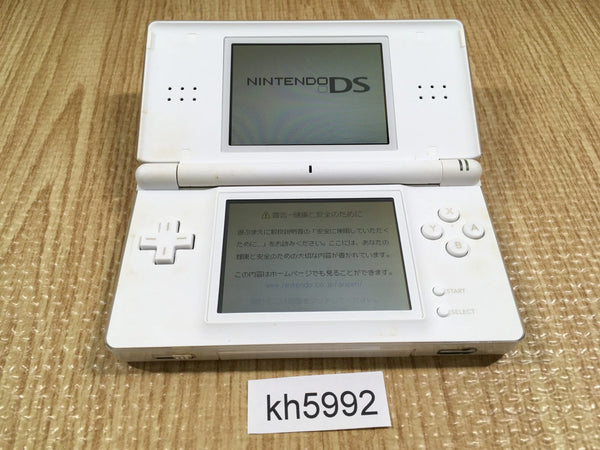 kh5992 Plz Read Item Condi Nintendo DS Lite Crystal White Console Japan