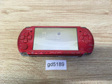 gd5189 Plz Read Item Condi PSP-3000 RADIANT RED SONY PSP Console Japan