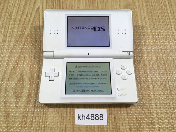 kh4888 Plz Read Item Condi Nintendo DS Lite Crystal White Console Japan