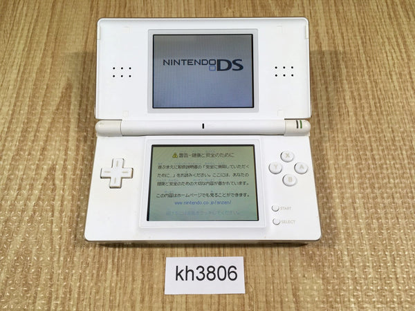 kh3806 Plz Read Item Condi Nintendo DS Lite Crystal White Console Japan