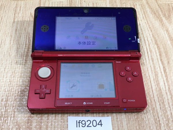 lf9204 Plz Read Item Condi Nintendo 3DS Flare Red Console Japan