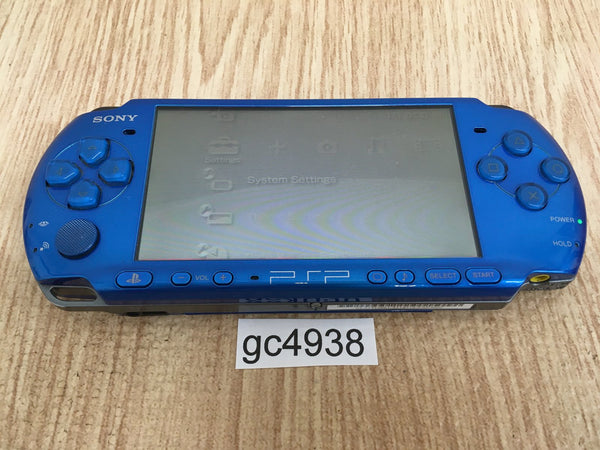 gc4938 Plz Read Item Condi PSP-3000 VIBRANT BLUE SONY PSP Console Japan