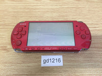 gd1216 Plz Read Item Condi PSP-3000 RADIANT RED SONY PSP Console 