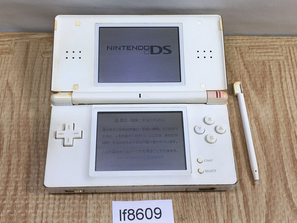 lf8609 Plz Read Item Condi Nintendo DS Lite Crystal White Console Japan