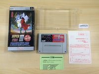 ue6629 Super Fire Pro Wrestling 3 Easy Type BOXED SNES Super Famicom Japan