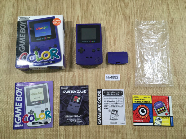 kh4892 GameBoy Color Purple BOXED Game Boy Console Japan