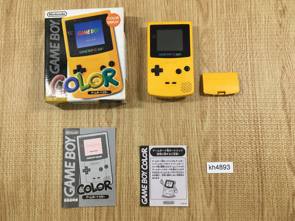 kh4893 GameBoy Color Yellow BOXED Game Boy Console Japan