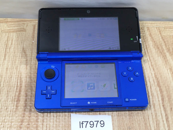 lf7979 Plz Read Item Condi Nintendo 3DS Cobalt Blue Console Japan