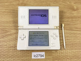 lc2794 Plz Read Item Condi Nintendo DS Lite Crystal White Console Japan