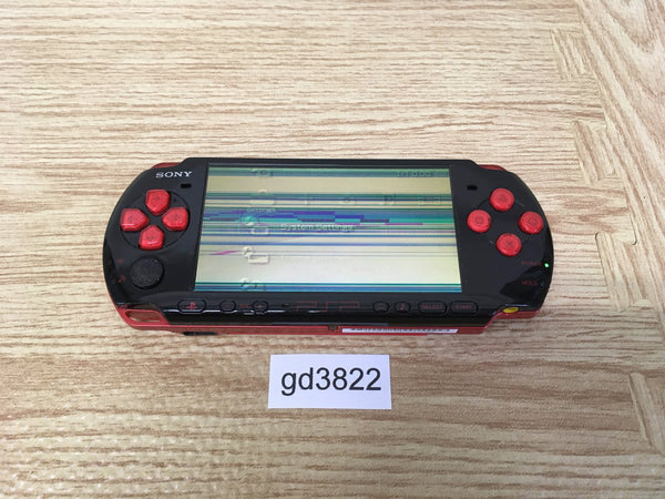 gd3822 Plz Read Item Condi PSP-3000 BLACK & RED SONY PSP Console Japan