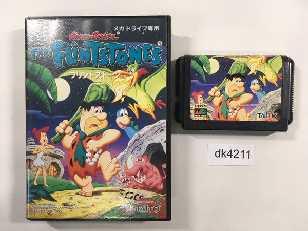 dk4211 The Flintstones BOXED Mega Drive Genesis Japan