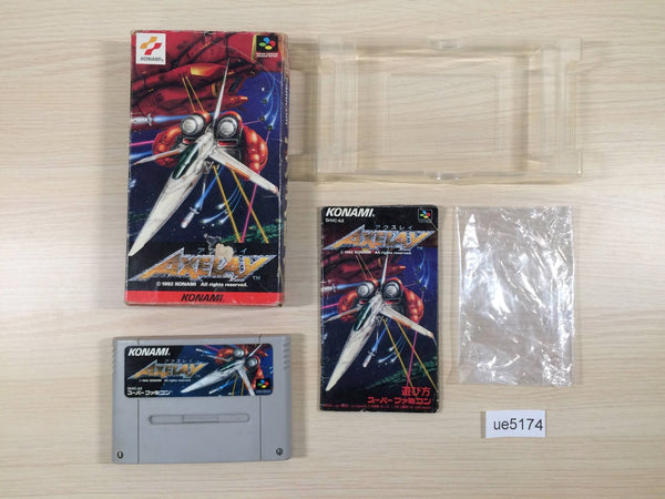 ue5174 Axelay BOXED SNES Super Famicom Japan