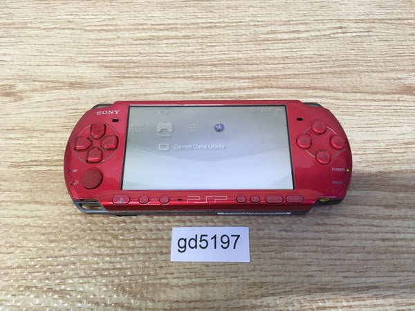 gd5197 Plz Read Item Condi PSP-3000 RADIANT RED SONY PSP Console Japan