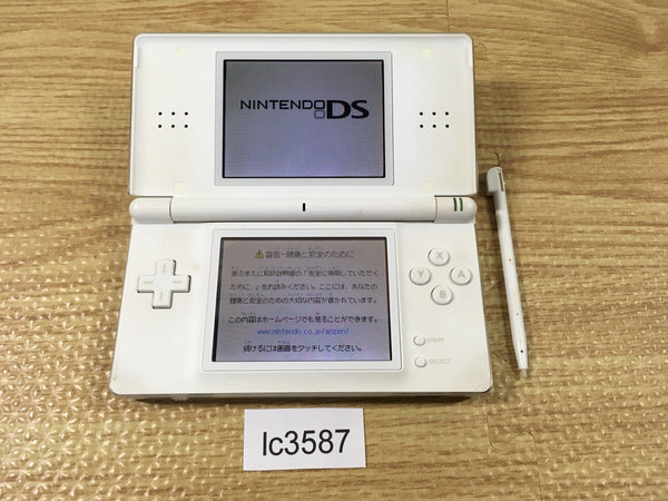 lc3587 Plz Read Item Condi Nintendo DS Lite Crystal White Console Japan