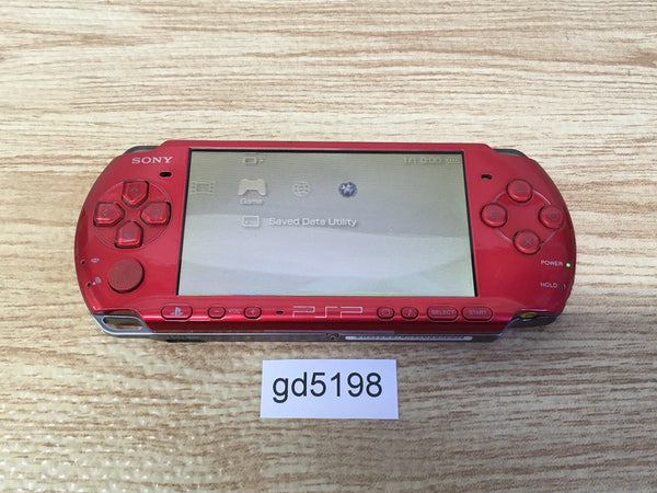 gd5198 Plz Read Item Condi PSP-3000 RADIANT RED SONY PSP Console Japan